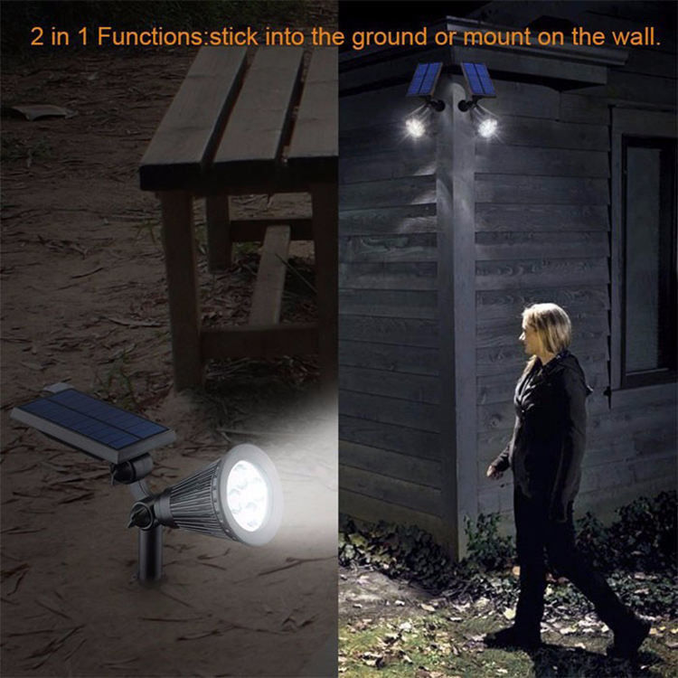 Iluminación de antorchas solares pequeñas Led jardín exterior luz solar luz solar jardín de la calle