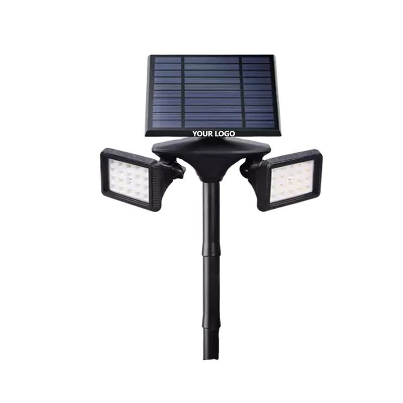Iluminación solar para jardín exterior con iluminación LED blanca