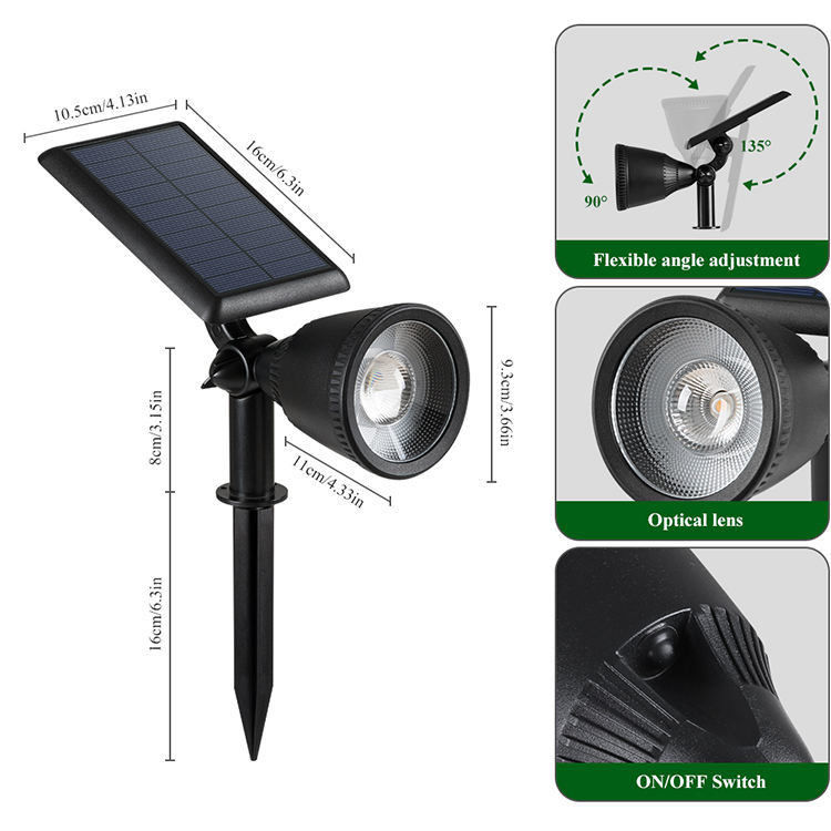 Luz solar para jardín Inalámbrico para jardín exterior