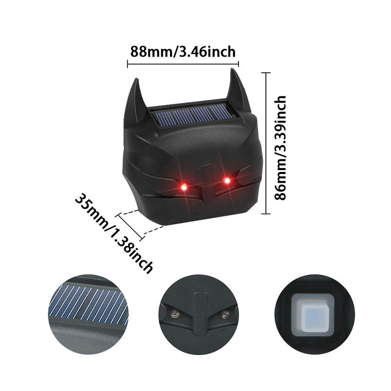 Luzes rojas LED Disuasorio solar para animales Mantenga su propiedad a salvo de los depredadores 480 horas