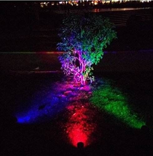 Lámparas de paisaje de color RGB montadas en la pared y con calificación IP44