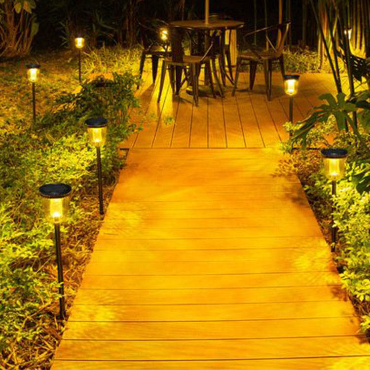 50000 horas de vida útil Luz de paisaje LED con energía solar para decoración de jardines