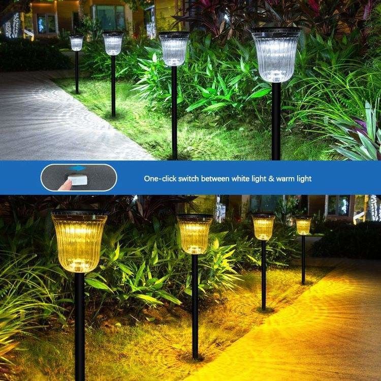 50000 horas de vida útil Luz de paisaje LED con energía solar para decoración de jardines