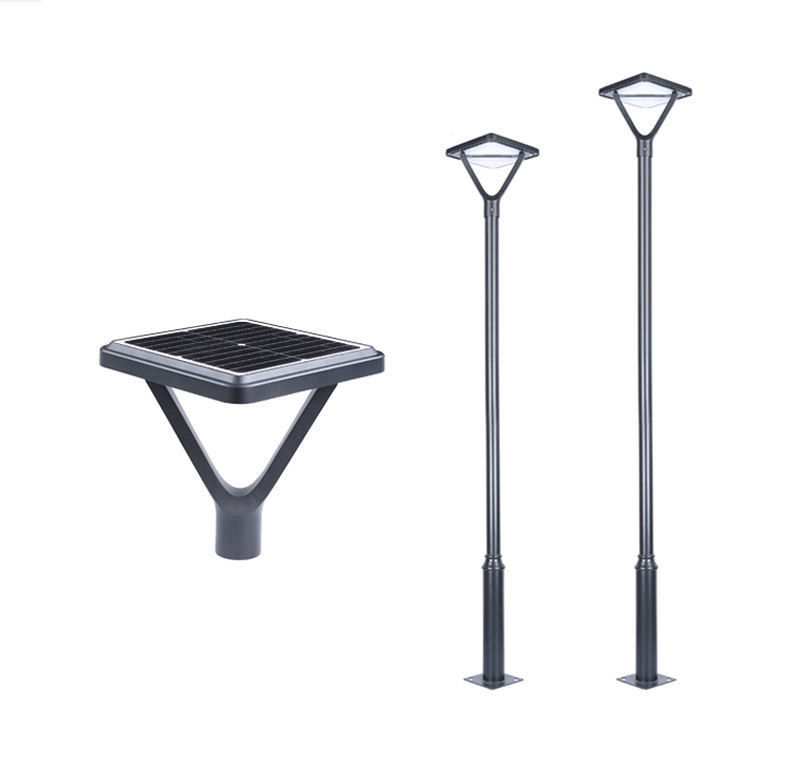 1- IP65 Inodoro exterior luz solar de pilar de jardín para iluminación de cercas de paisaje