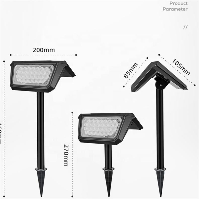 Luz de inundación de jardín de energía solar para patio camino camino piscina de entrada de voltaje V DC 5.5V