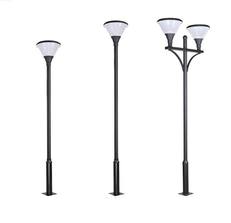 Iluminación de poste impermeable Puerta de luz solar de jardín luz para el paisaje exterior de lámpara