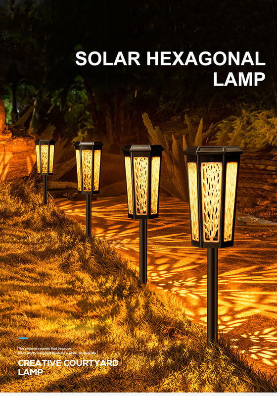 Lámpara solar de jardín exterior LED con inducción de control de luz y larga vida útil