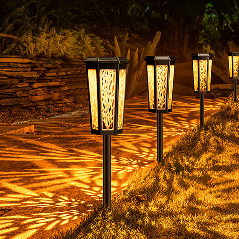 Lámpara solar de jardín exterior LED con inducción de control de luz y larga vida útil