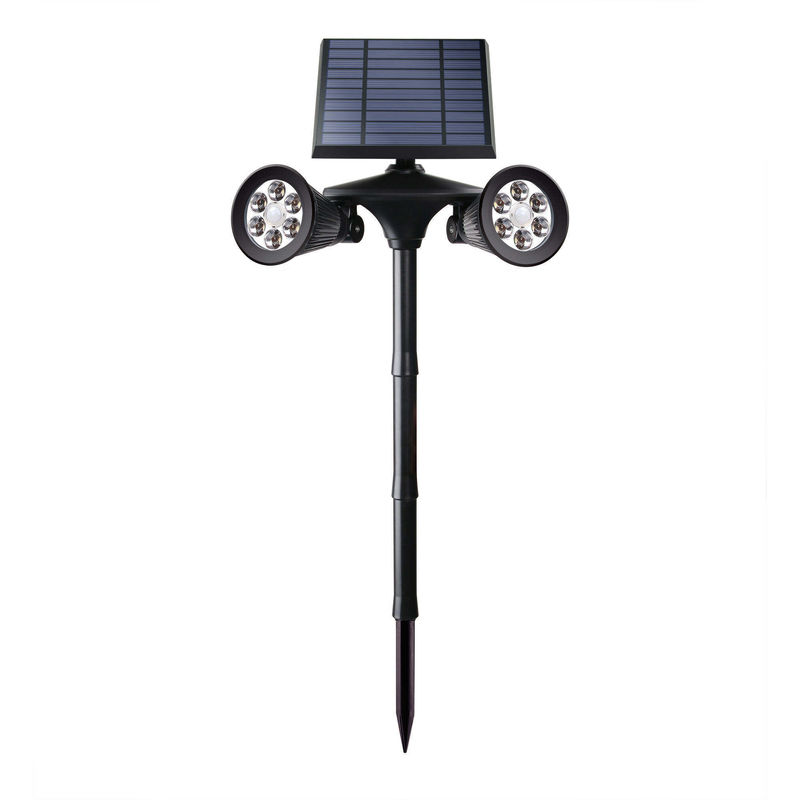 Inoxidable 201 de acero inoxidable de plástico 12LED sensor de movimiento pared luz para el patio trasero
