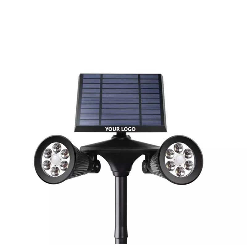 Inoxidable 201 de acero inoxidable de plástico 12LED sensor de movimiento pared luz para el patio trasero