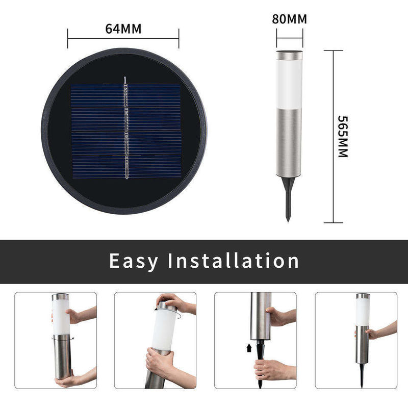 Luz solar de jardín de la calle Panel solar separado IP65 impermeable lámpara de pared porche garaje patio