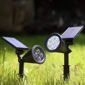Calificación IP44 y 40000 Luzes solares de luz solar para jardines al aire libre