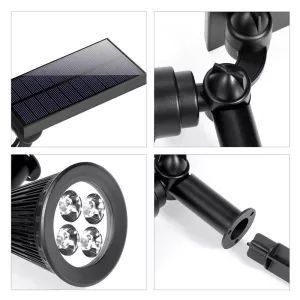Calificación IP44 y 40000 Luzes solares de luz solar para jardines al aire libre