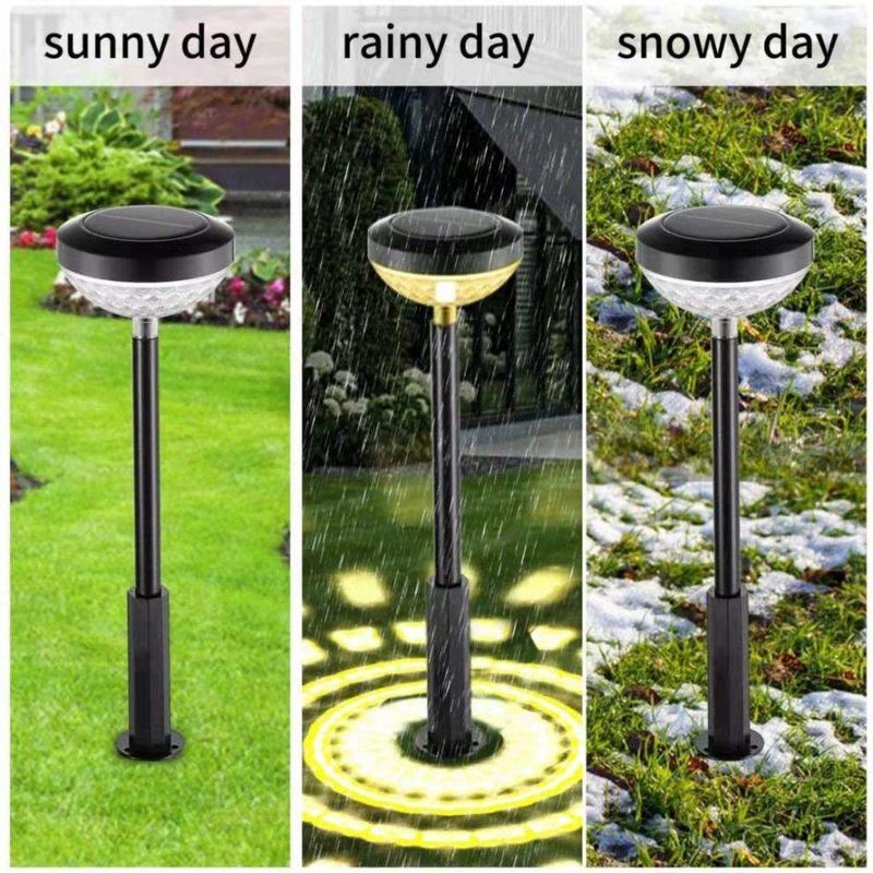 Material de cuerpo de la lámpara ABS PC Luces de vía solar Luces de jardín solares decorativas completas