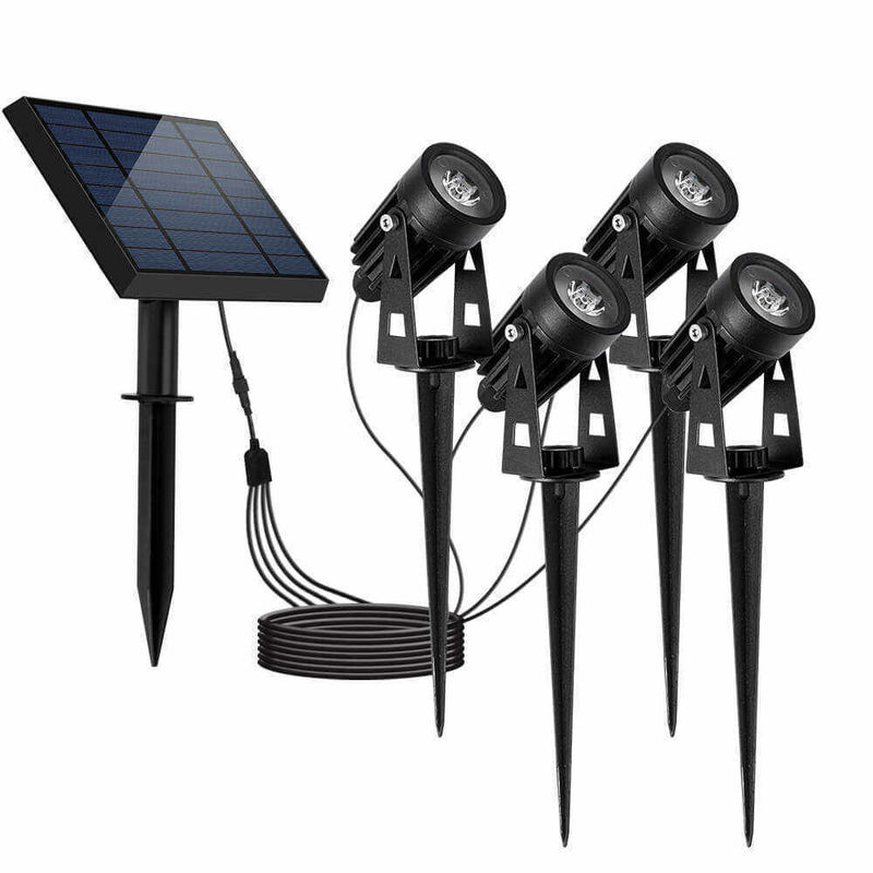90lm/w lámpara eficiencia luminosa aluminio solar jardín luz LED para el paisaje y el árbol