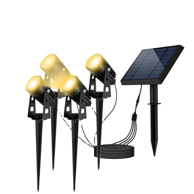 90lm/w lámpara eficiencia luminosa aluminio solar jardín luz LED para el paisaje y el árbol
