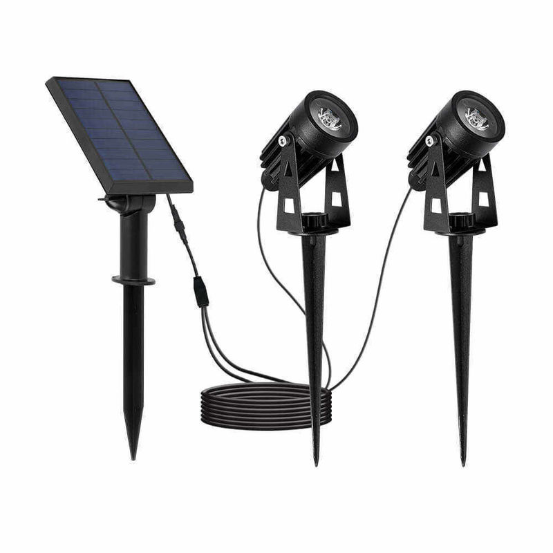 90lm/w lámpara eficiencia luminosa aluminio solar jardín luz LED para el paisaje y el árbol