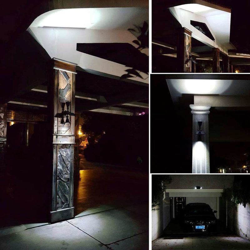Luminarias modernas para exteriores Paneles solares LED Proyectores ideales para el patio de la piscina del jardín