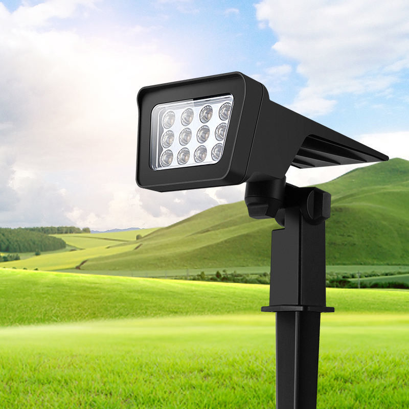 5000K Temperatura del color de las luces de punto de bollardo solar para el diseño perfecto del jardín al aire libre