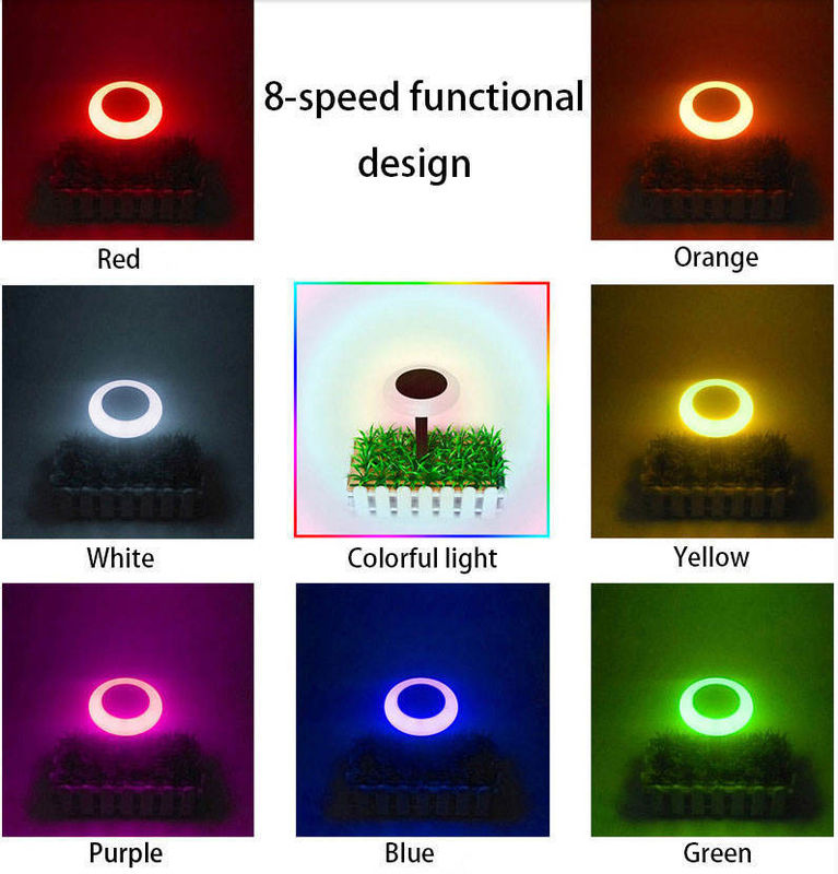 Luz de paisaje con energía solar para iluminación decorativa exterior colorida en la villa del jardín
