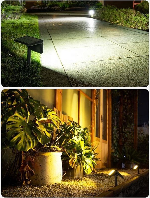 Alto índice de reproducción de color Ra 80 Luces solares para jardín exterior