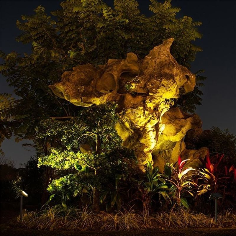Alto índice de reproducción de color Ra 80 Luces solares para jardín exterior