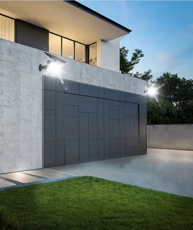 IP65 Calificado Energía solar 64 LED Jardín luz de césped exterior Iluminación de escenario de paisaje Iluminación de pared inalámbrica 2-en-1