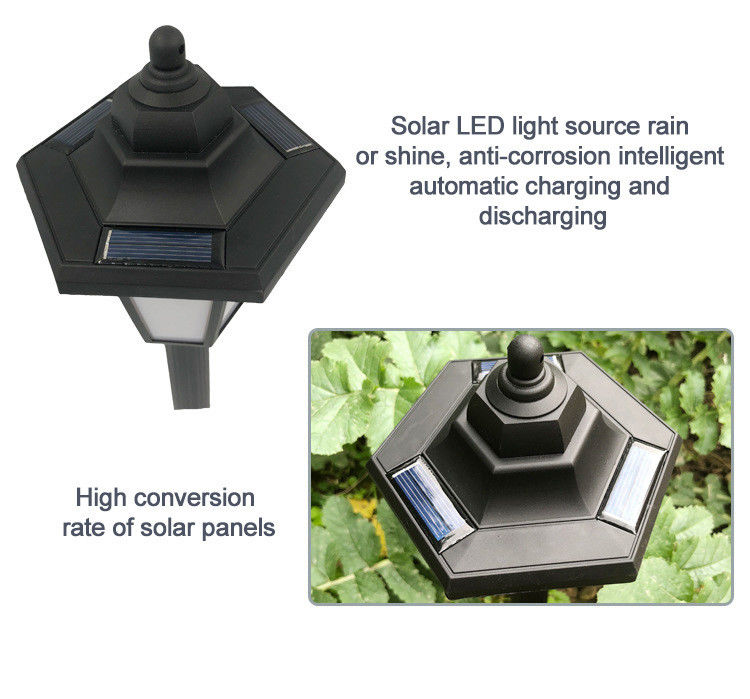 6-12 horas de trabajo Tiempo de trabajo de la luz solar de la escalera para el exterior de la luz solar de jardín impermeable