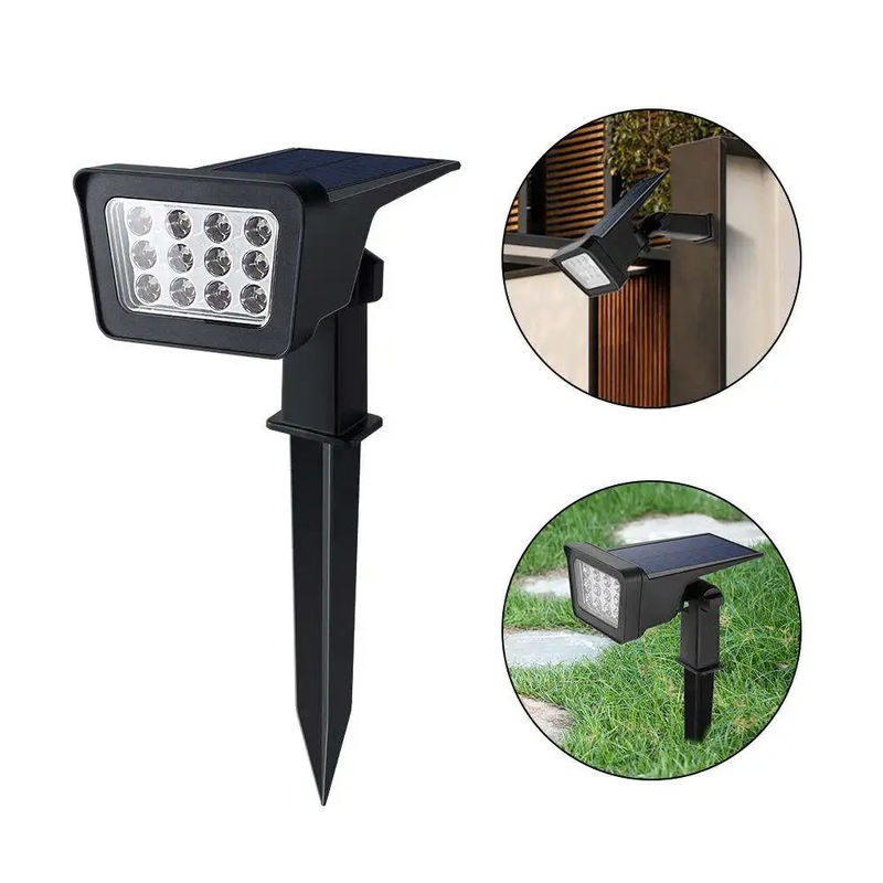 Apoyo de oscurecedor 100lm / w lámpara eficiencia luminosa LED solar jardín pared y luz del suelo