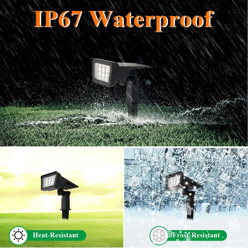 Apoyo de oscurecedor 100lm / w lámpara eficiencia luminosa LED solar jardín pared y luz del suelo