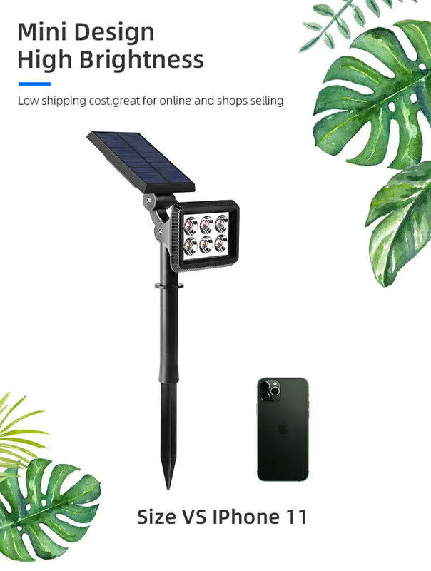 Camino de la familia Spotlight Árbol de césped solar de jardín Spot Light con y 3.7V de voltaje de entrada