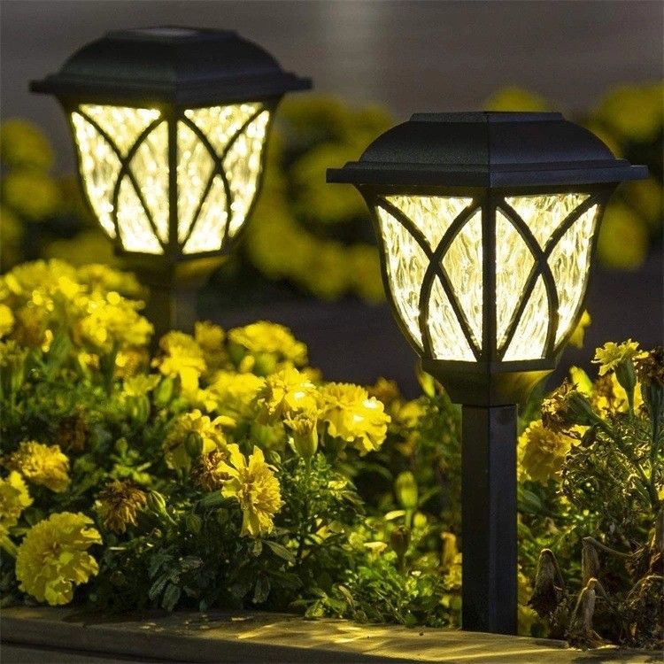 Lámpara de césped exterior Iluminación de jardín con Led Ip65 Lámpara de suelo solar impermeable