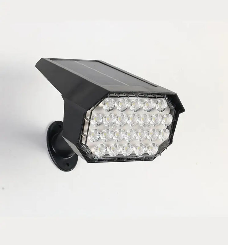 24 Leds Solar Led Street Light Lámpara para el pasillo del patio paisaje del césped de la pared del pico