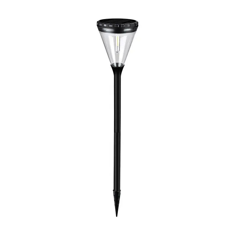 80 Ra Índice de reproducción de color Fuera Energía solar Blanco cálido 2 modos LED Lámparas de césped de jardín