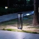 50000 horas de vida útil Sensor de movimiento solar Lámparas de jardín de césped con soporte de oscurecimiento