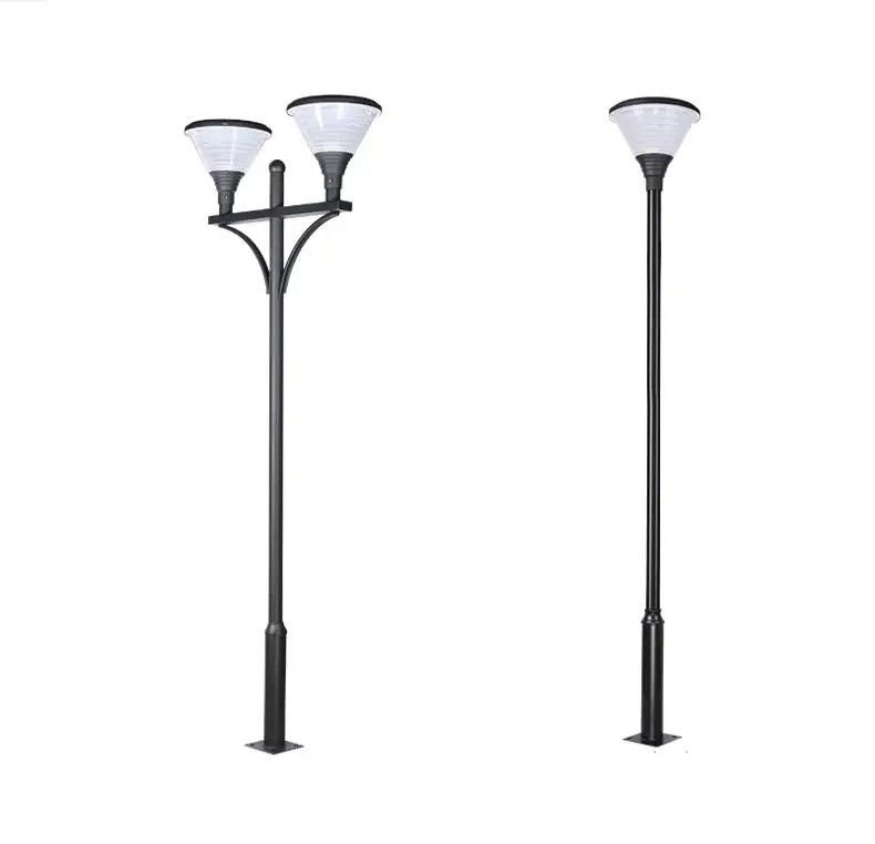 Ángulo de haz de 360° Fabricación profesional Luz de pilar solar para iluminación exterior de postes