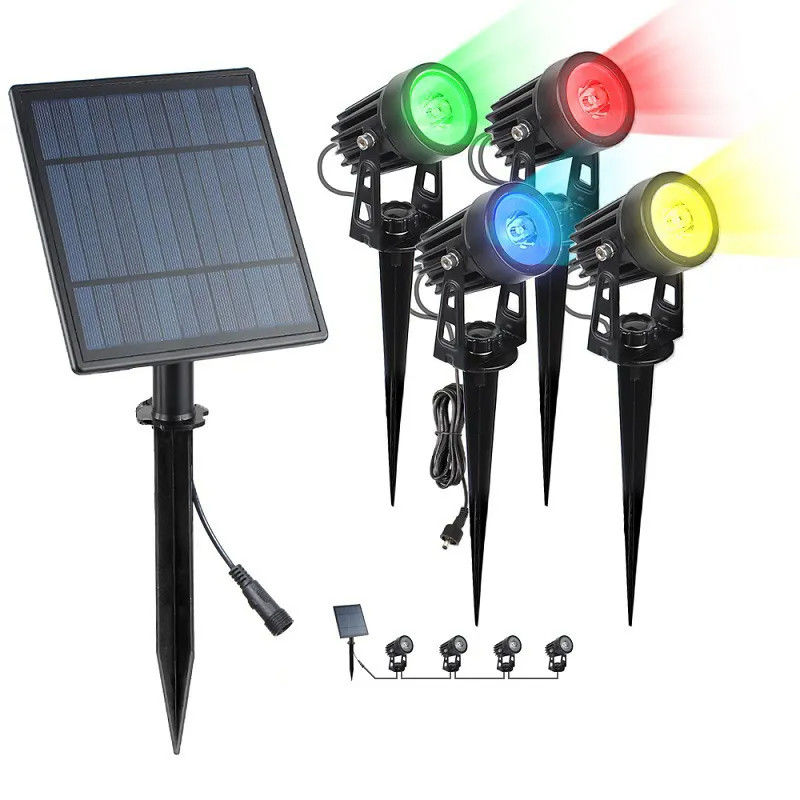 Luz solar de jardín exterior ABS PC todo en un pilar LED valla de pared impermeable 2024
