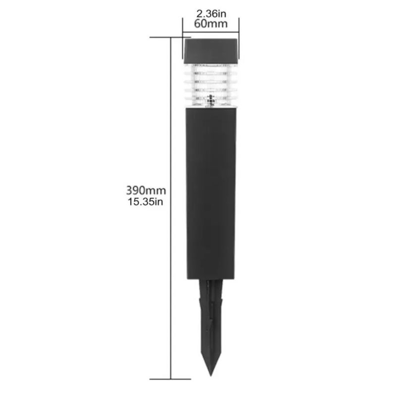 Luz de estaca solar impermeable para decoración exterior Batería de 150mah Batería de hidrógeno de níquel