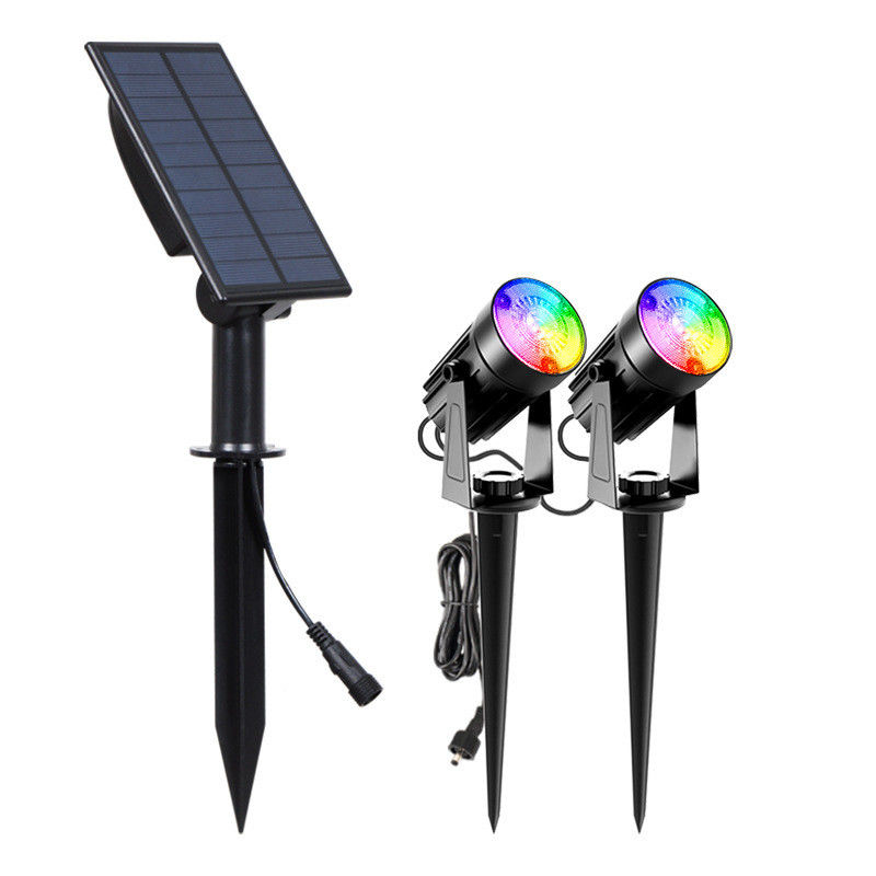 Luces solares Ip65 Ignífugas lámparas de jardín de decoración en RGB paisaje blanco caliente / frío