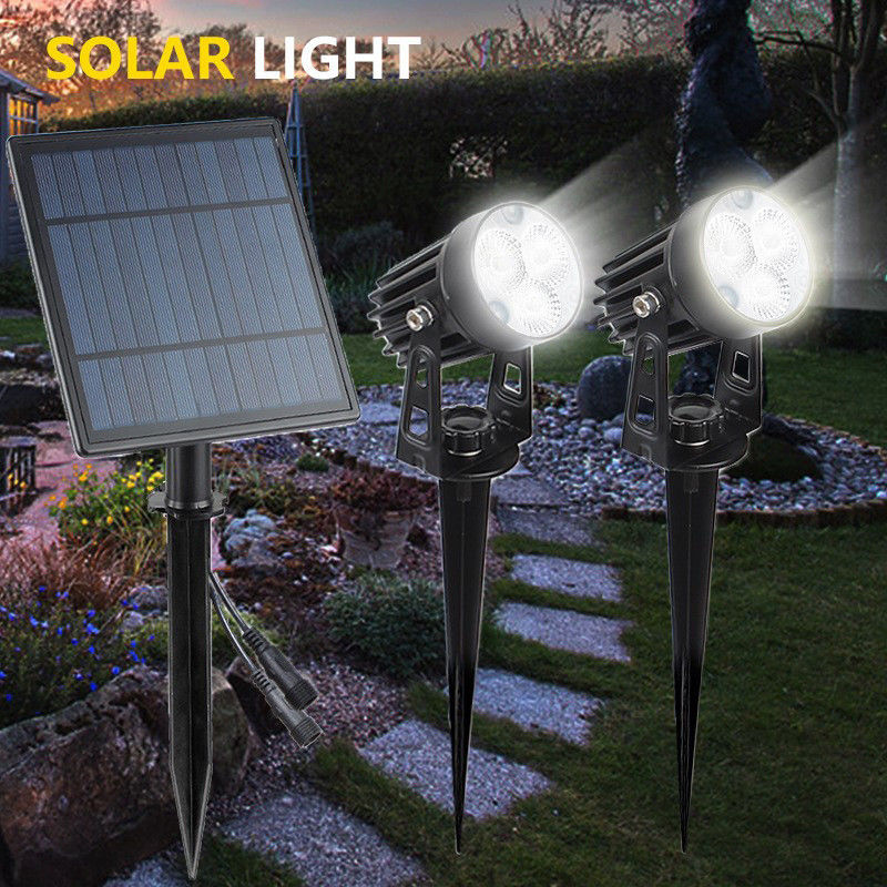 6000K Alerta de luz diurna 2 modos Energía solar lámpara LED 4 en 1 luz solar LED exterior