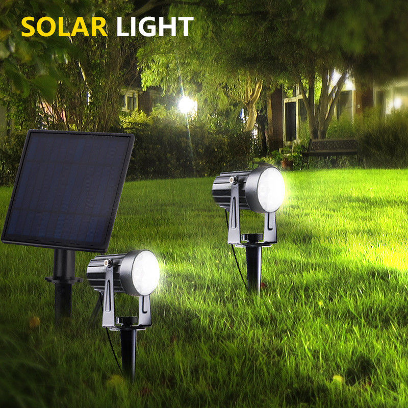 6000K Alerta de luz diurna 2 modos Energía solar lámpara LED 4 en 1 luz solar LED exterior