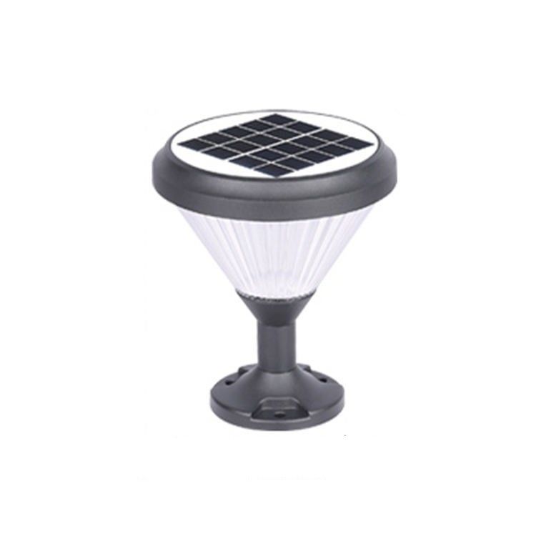 Materiales de aluminio PC Energía solar para cercas de postes de luz con lámparas para puertas de jardín 2-