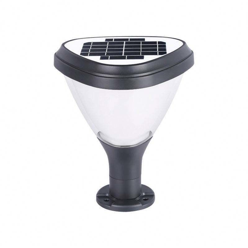 Lámpara de columna de luz de cubierta de cercas modernas de luz de linterna para decoración de jardines de patio versátil