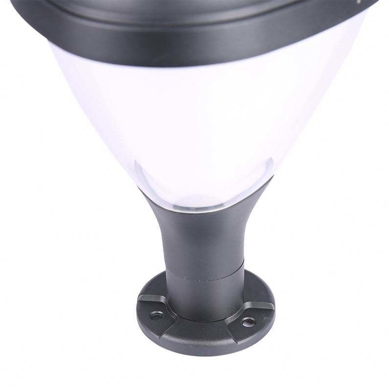 Lámpara de columna de luz de cubierta de cercas modernas de luz de linterna para decoración de jardines de patio versátil