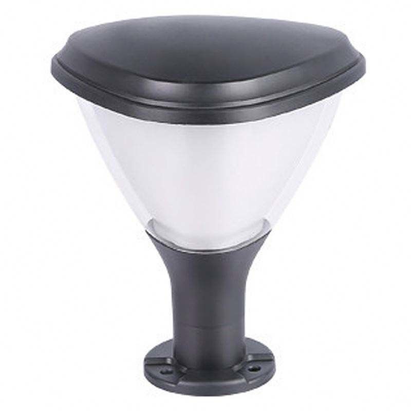 Lámpara de columna de luz de cubierta de cercas modernas de luz de linterna para decoración de jardines de patio versátil