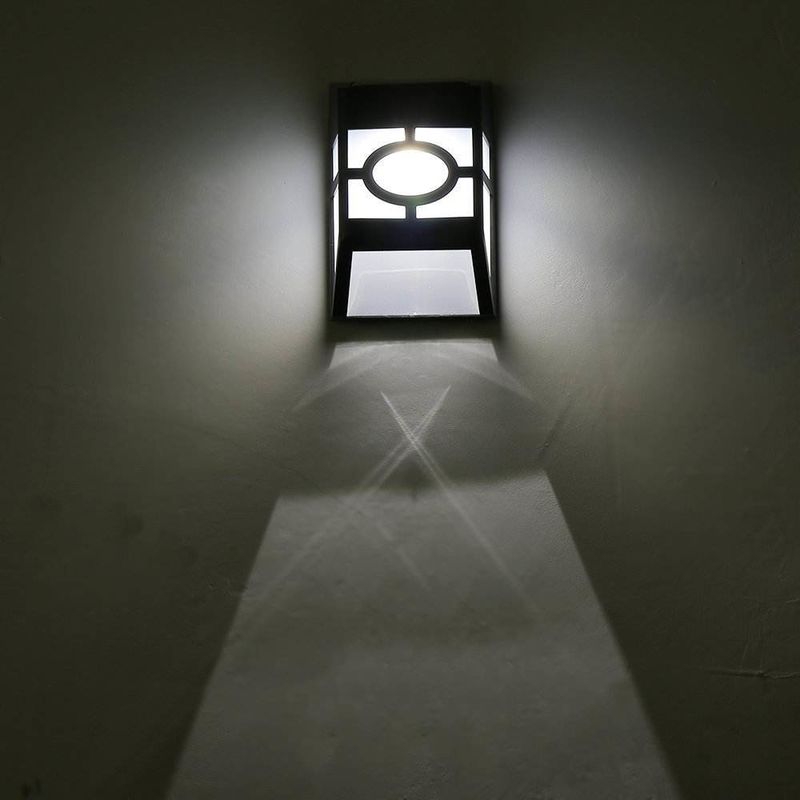 Casa Jardín de cercas de luz clásica de decoración verde Inova Solar LED pared de luz con batería