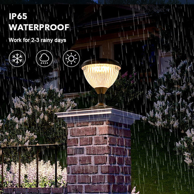 Lámparas de jardín de aluminio solar Libright luces de jardín al aire libre Lámpara LED a prueba de agua para exteriores