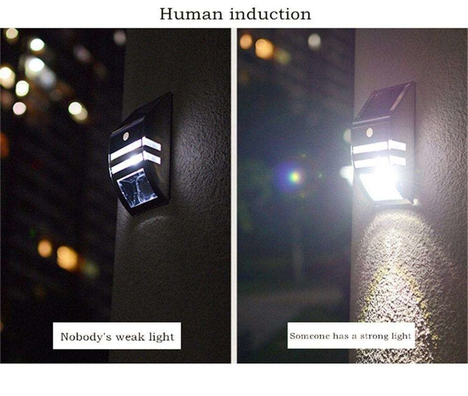 Luz de cerco solar último modelo luminarias exteriores modernas LED sensor solar luz de pared