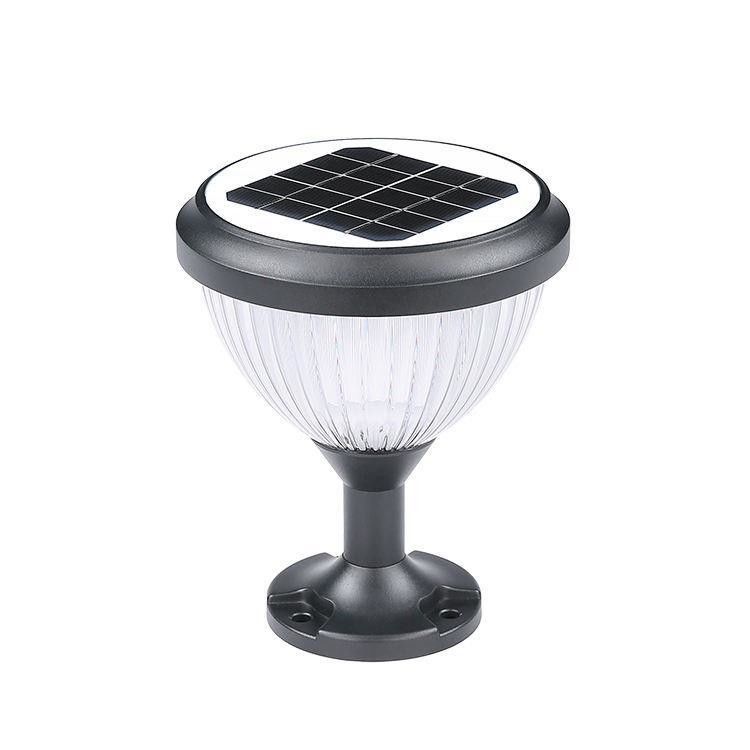 Lámpara de cabeza de columna de energía solar para el patio al aire libre Necesidades de iluminación del paisaje