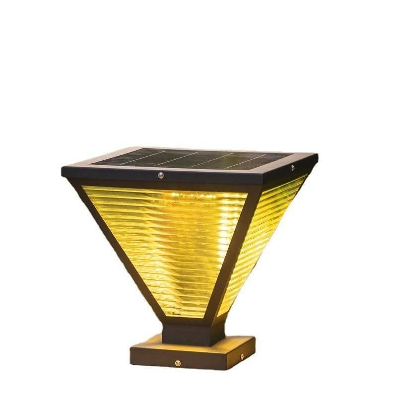 Luz de pilar solar de luz solar duradera de luz eléctrica impermeable para columna exterior